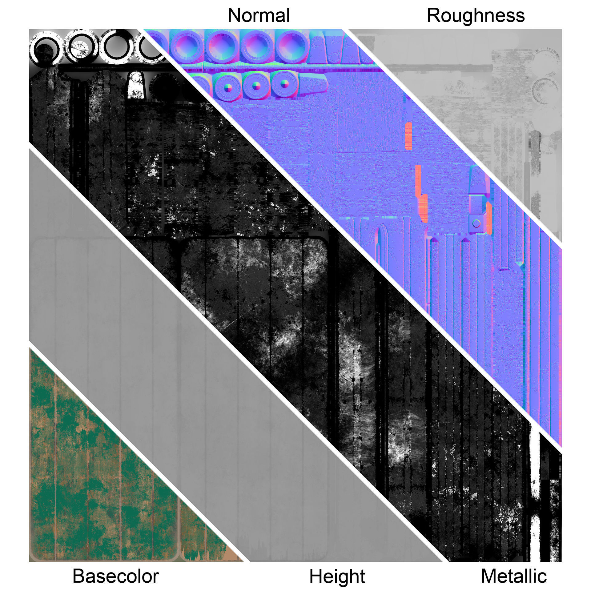 Cart 1 Low-poly 3D model_16