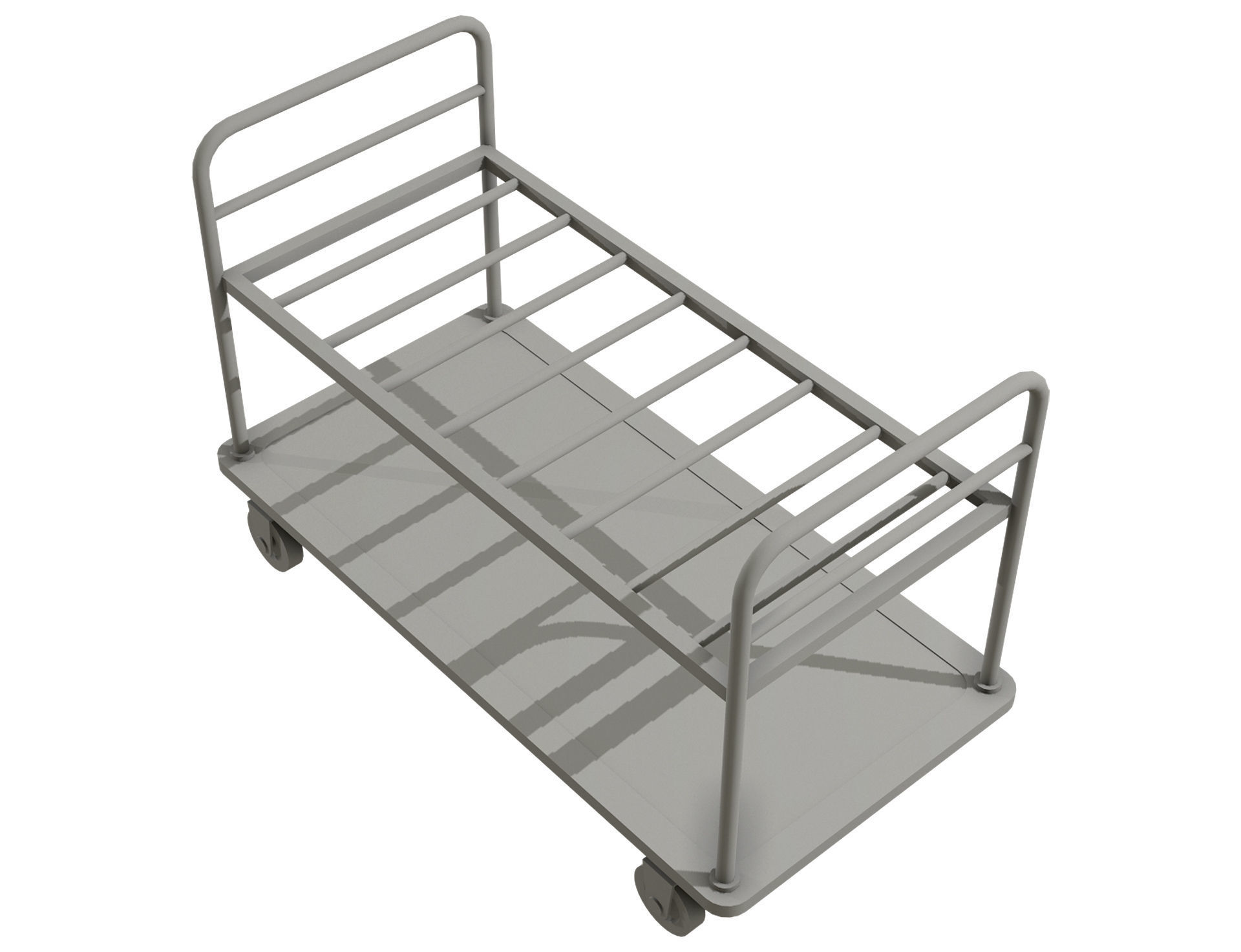 Cart 1 Low-poly 3D model_14