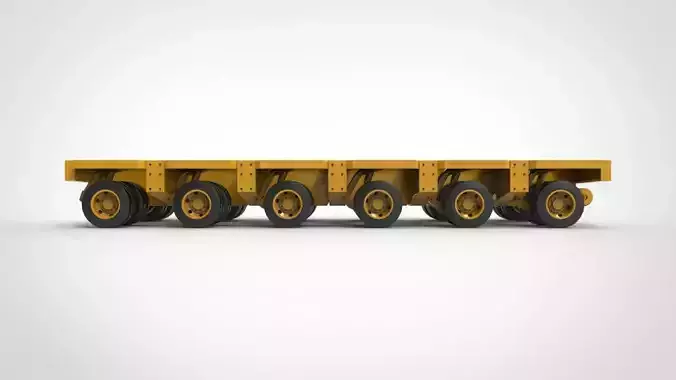 modular trailer 3D model