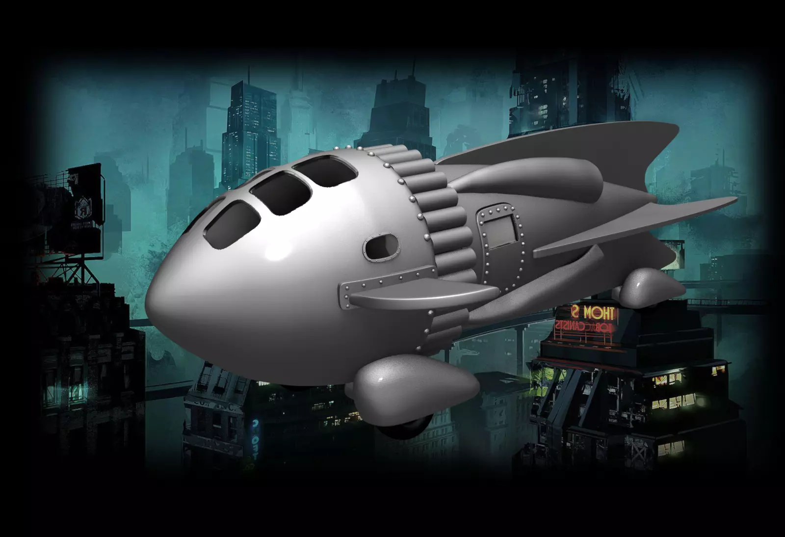 DR ZARKOVS ROCKET SHIP FLASH GORDON 1936 3D print model_0