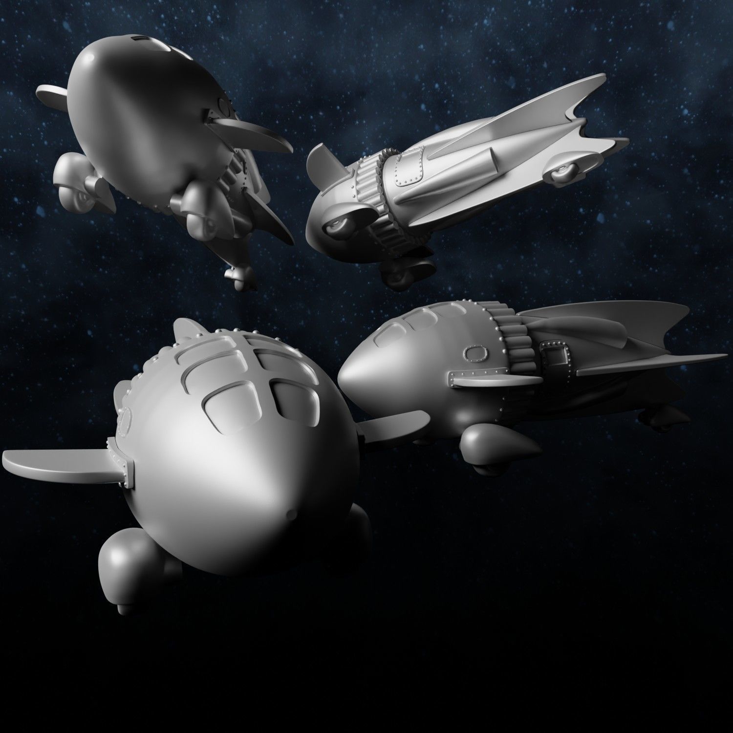 DR ZARKOVS ROCKET SHIP FLASH GORDON 1936 3D print model_4