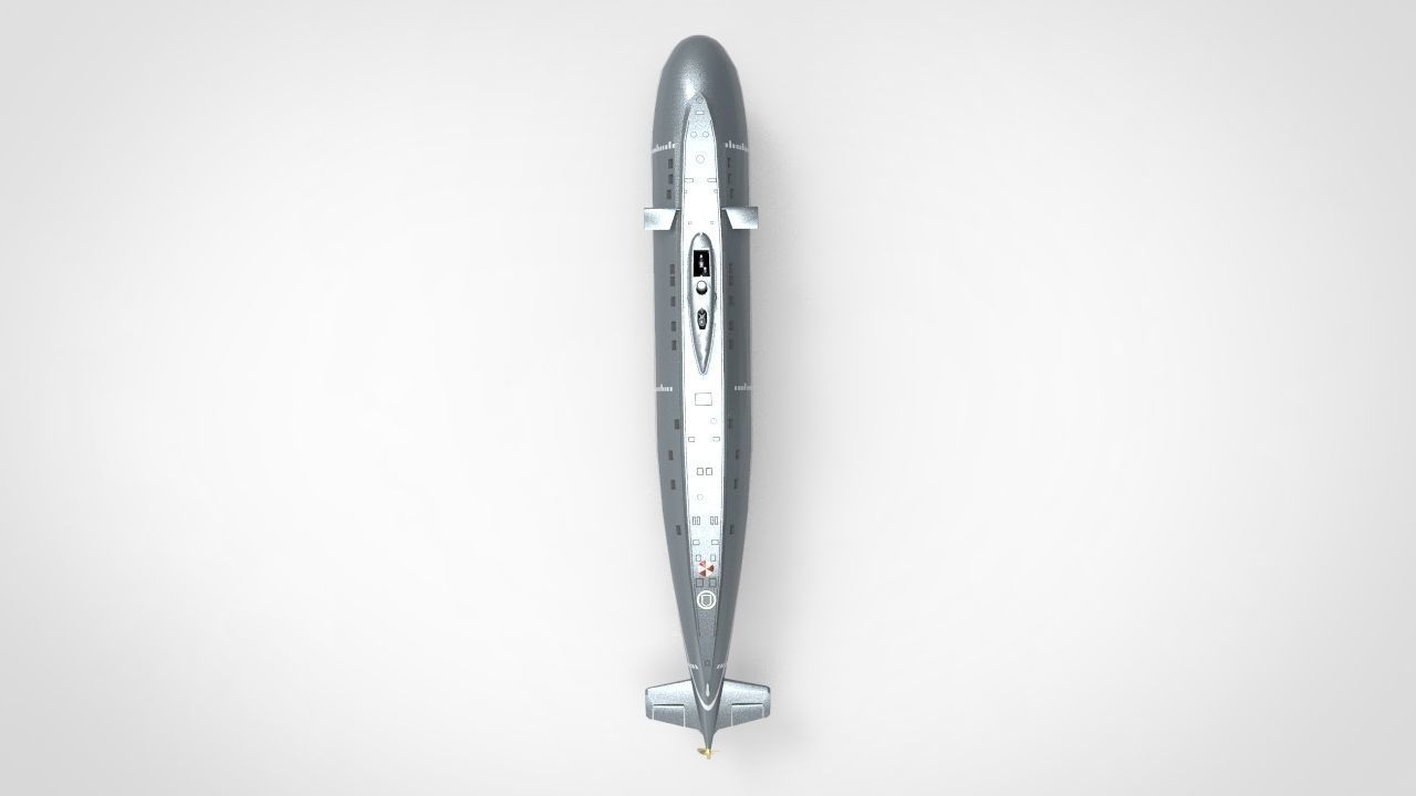 Project 877 Halibut submarine 3D model_6