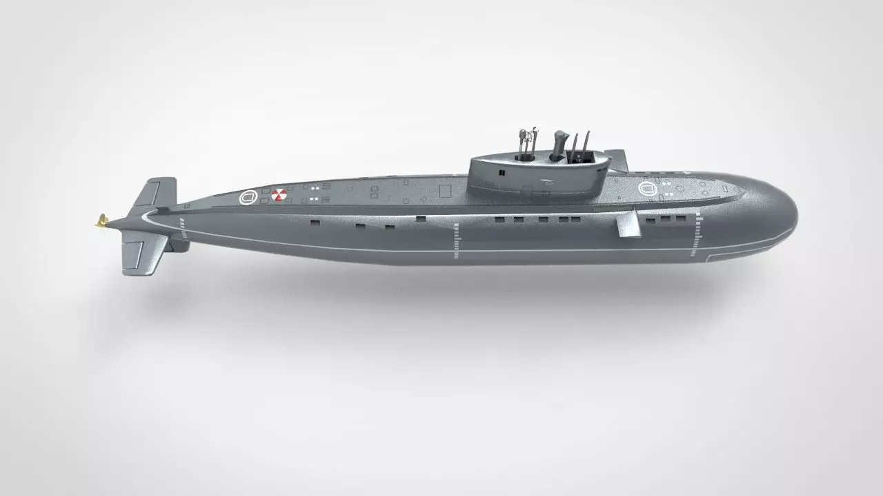 Project 877 Halibut submarine 3D model_0