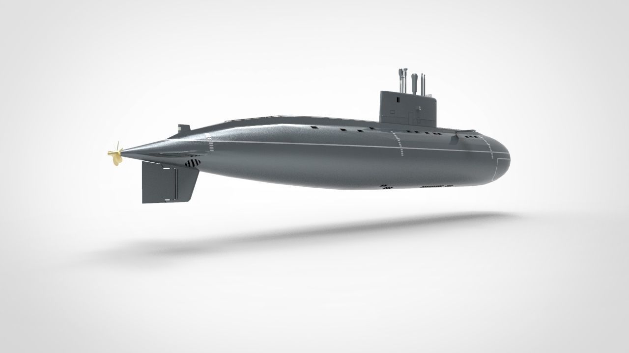 Project 877 Halibut submarine 3D model_3