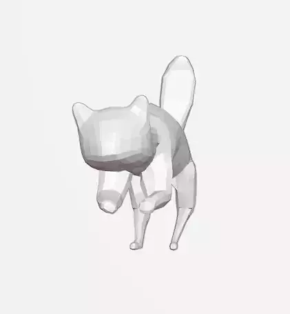 weasel 3d base model rigged