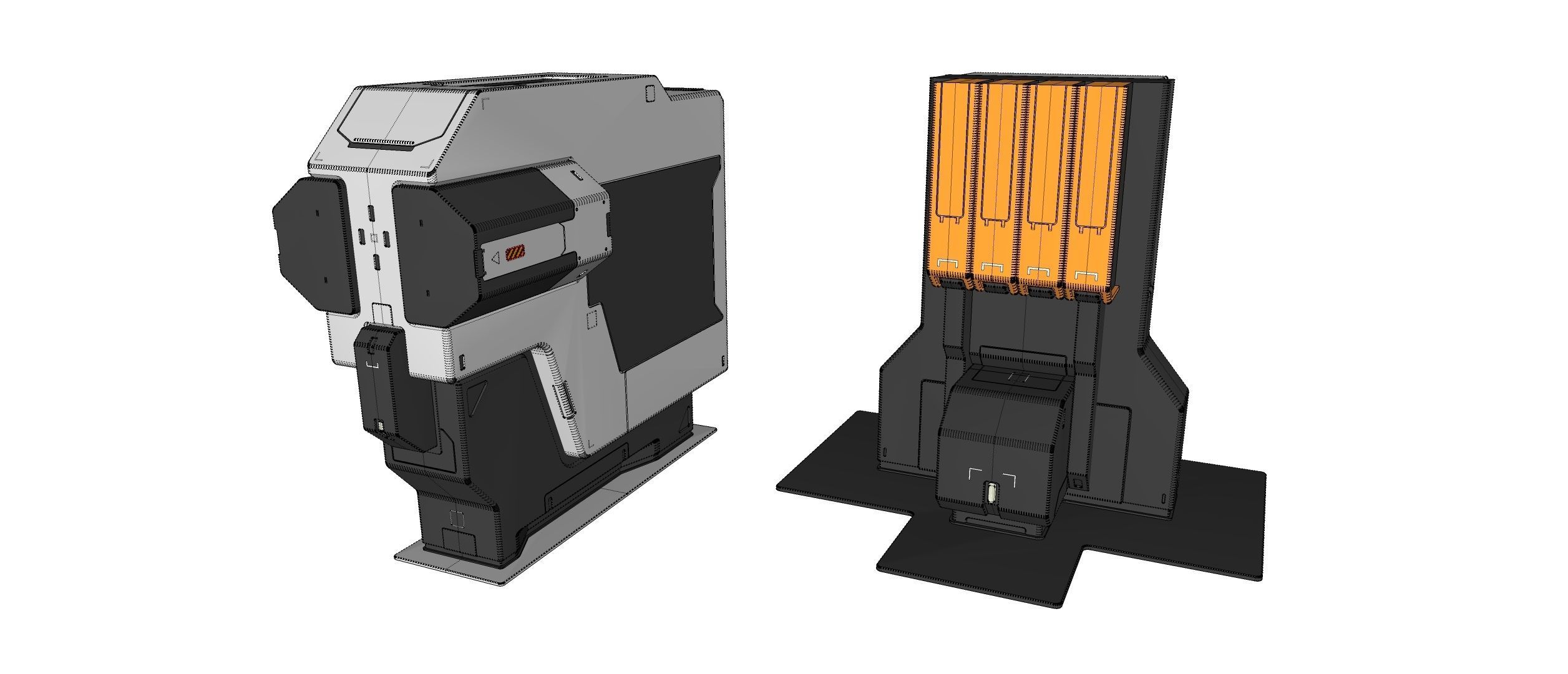 sci-fi Architecture kitbash 44 3D model_15