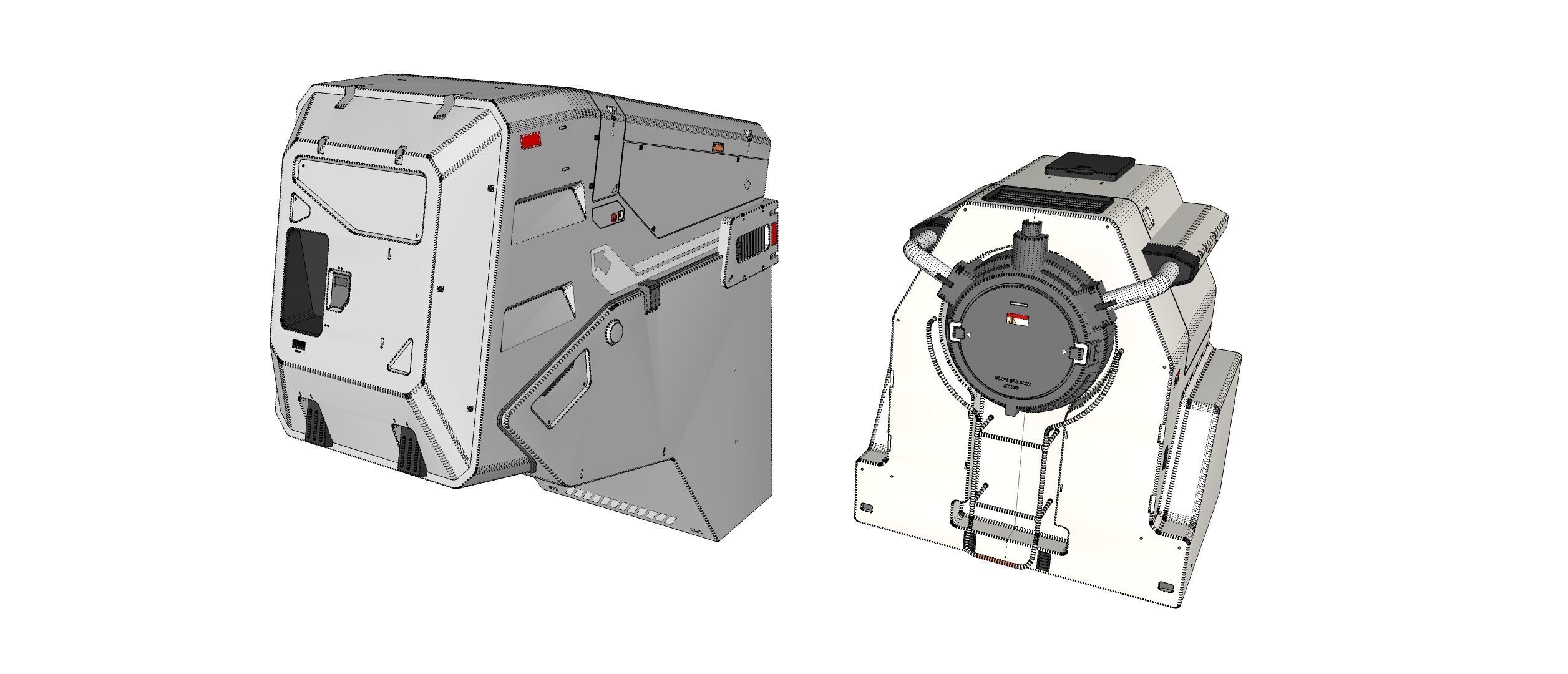 sci-fi Architecture kitbash 44 3D model_13