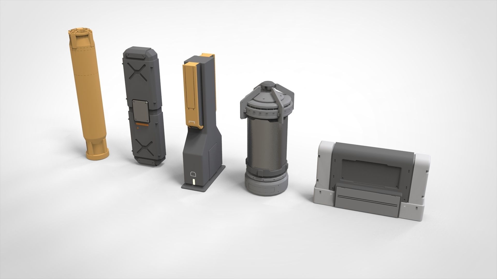 sci-fi Architecture kitbash 44 3D model_6