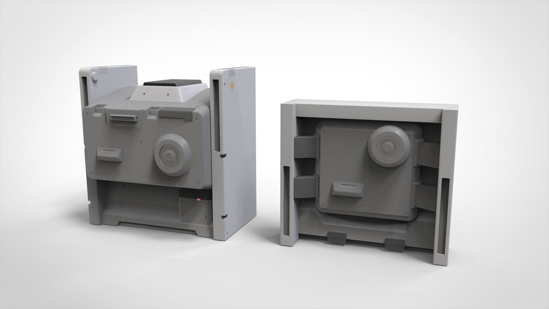 sci-fi Architecture kitbash 44 3D model_11