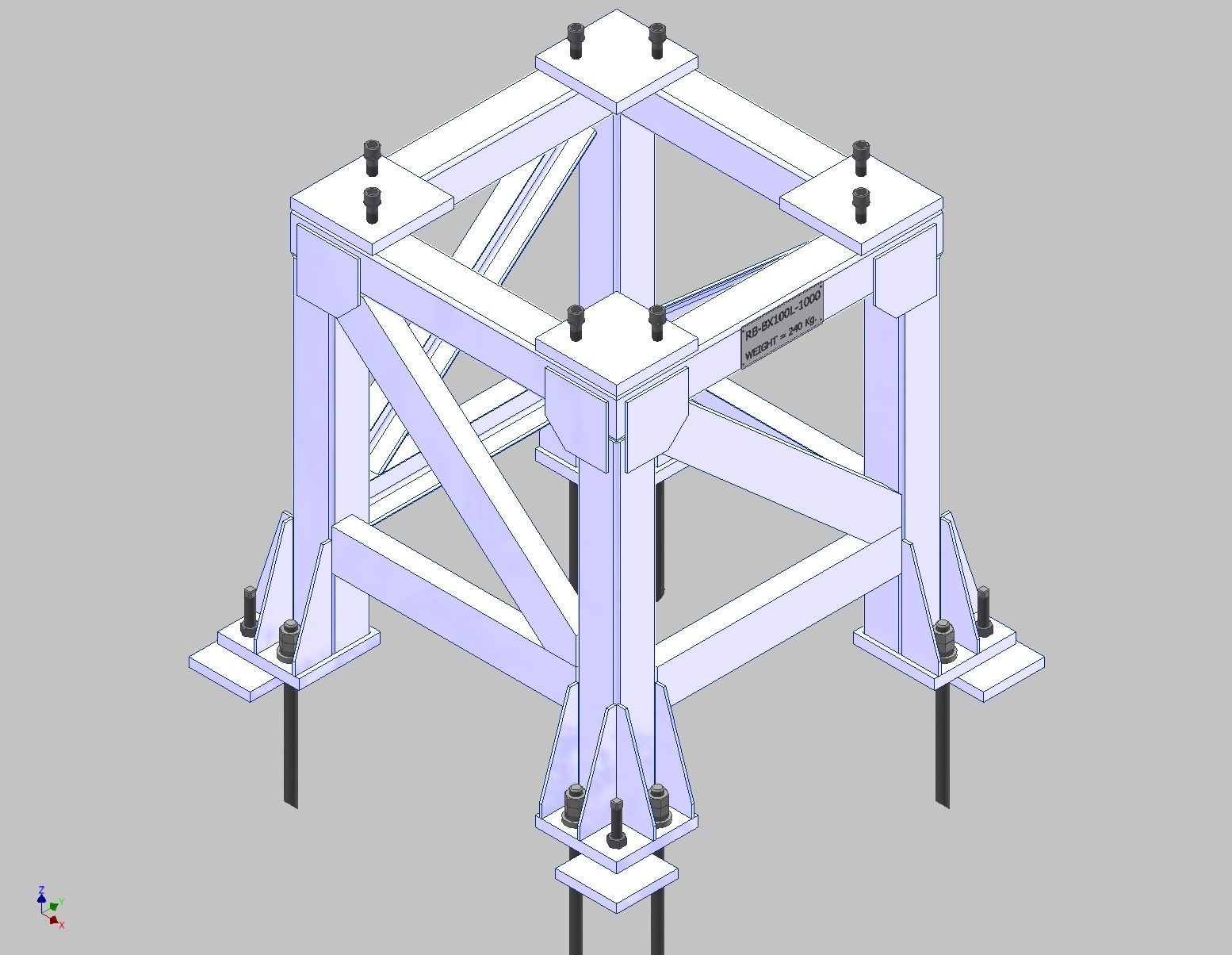 26377-ROBOT BASE BX200L-1000 3D model_9