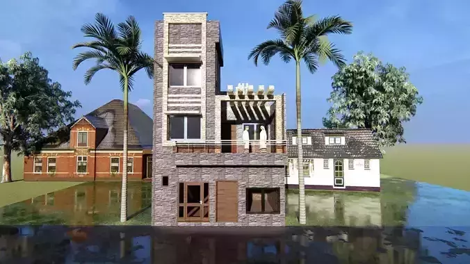 3d model of residential House 