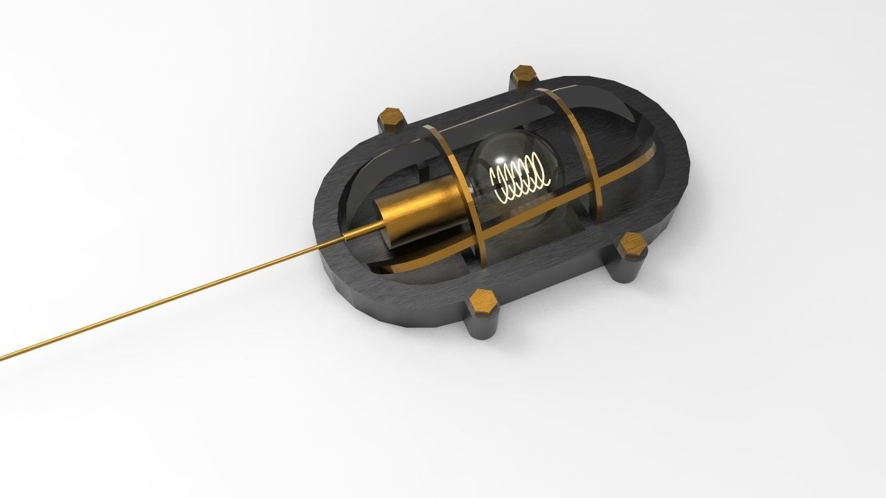 Lamp Navigation on a ships deck 3D model_4