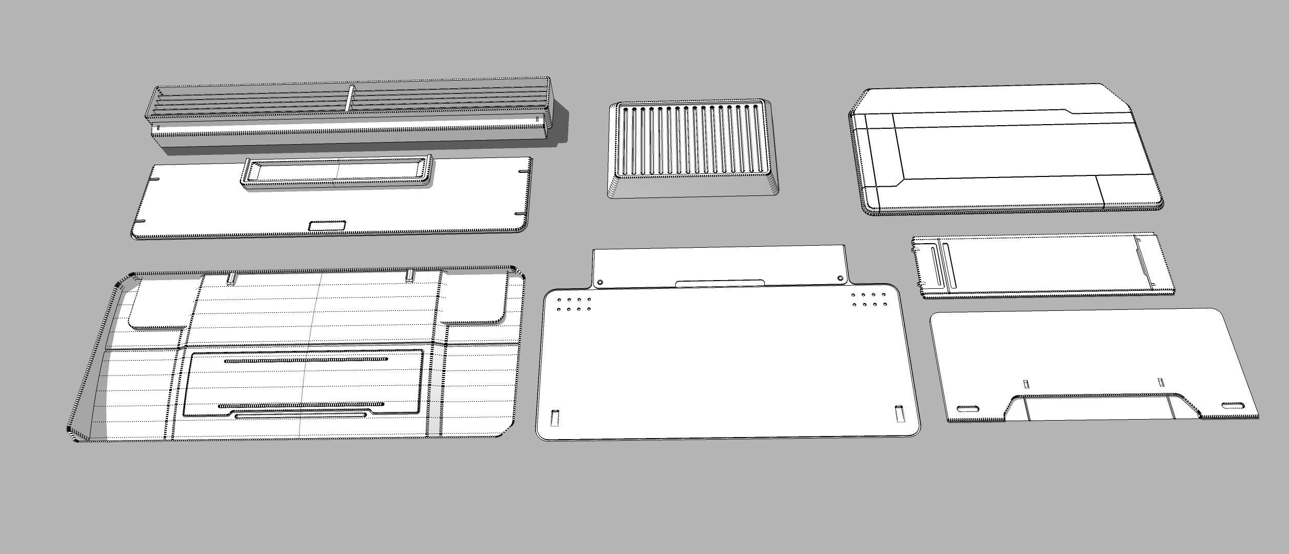 Sci fi trim sheets 2 3D model_26