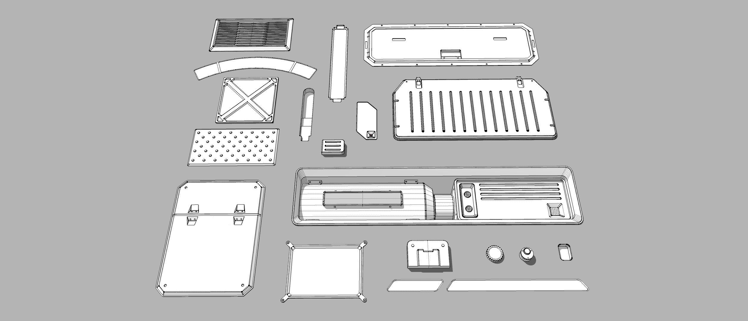 Sci fi trim sheets 2 3D model_24