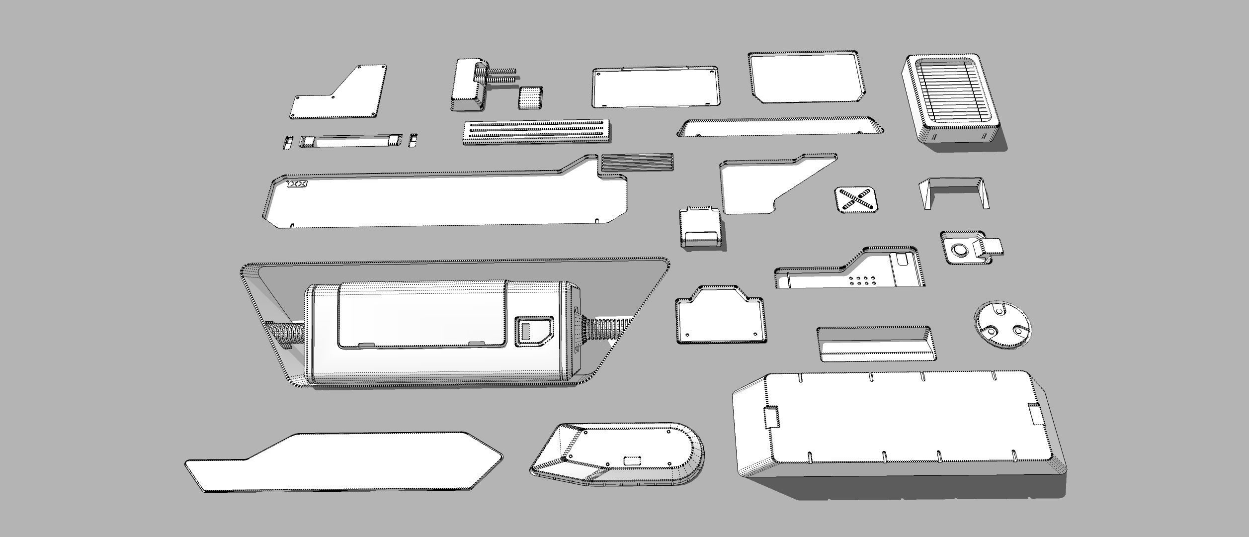 Sci fi trim sheets 2 3D model_22