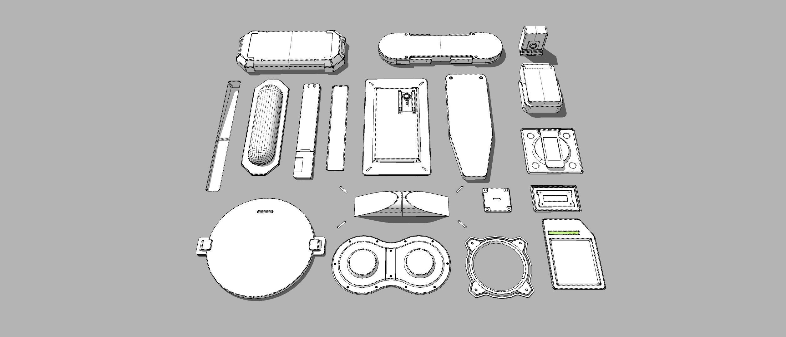 Sci fi trim sheets 2 3D model_17