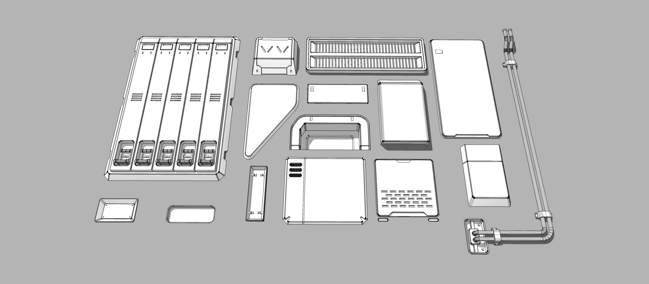 Sci fi trim sheets 2 3D model_15
