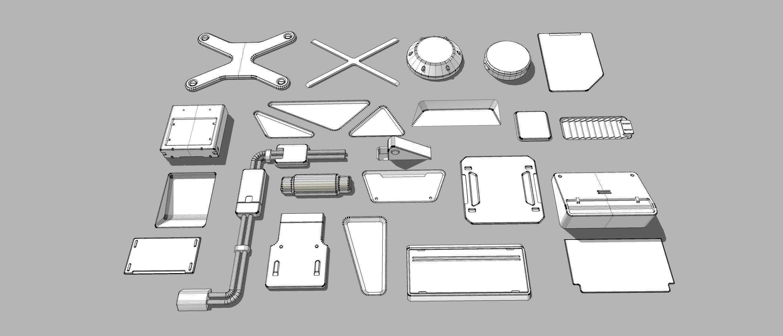 Sci fi trim sheets 2 3D model_21