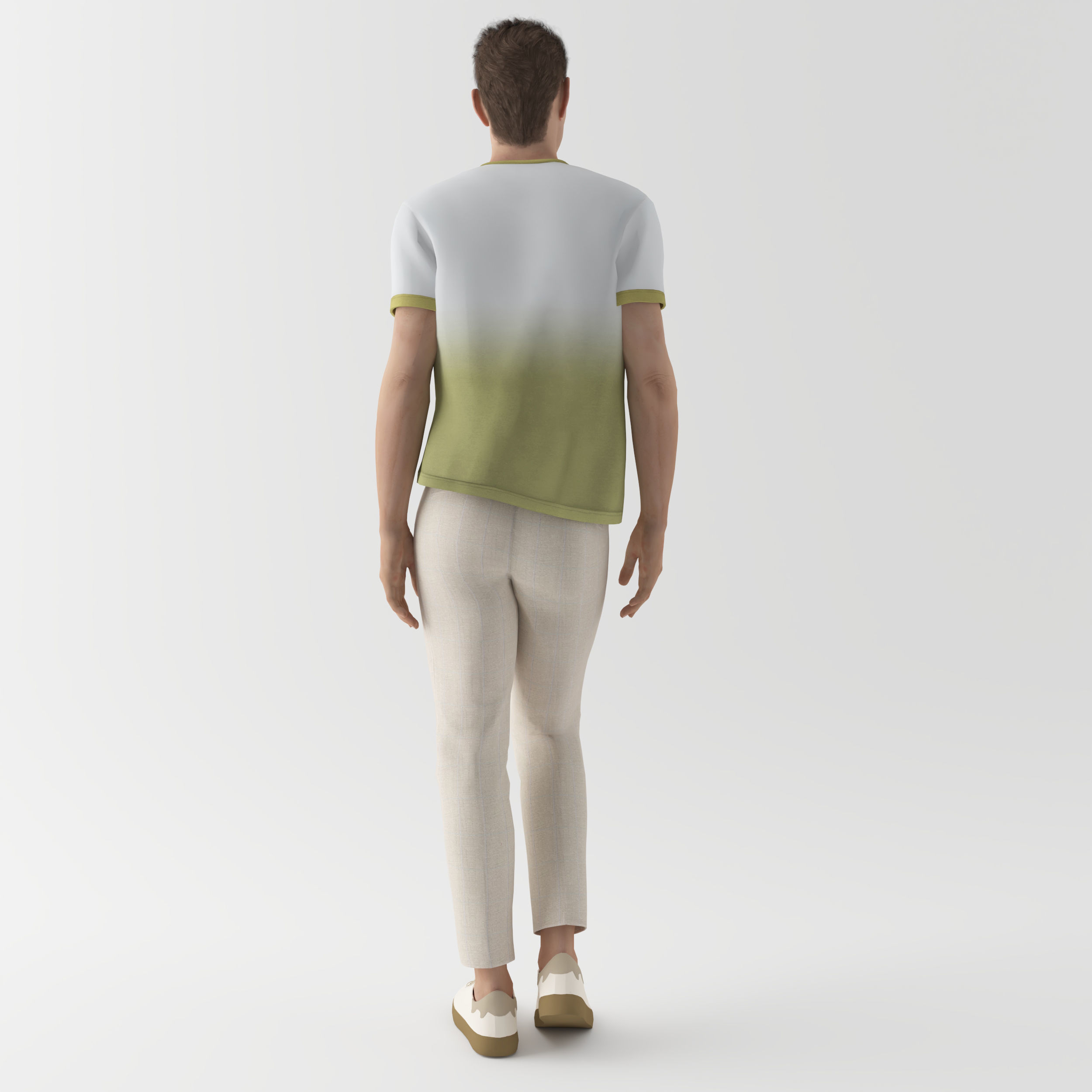 character001 man Low-poly 3D model_1