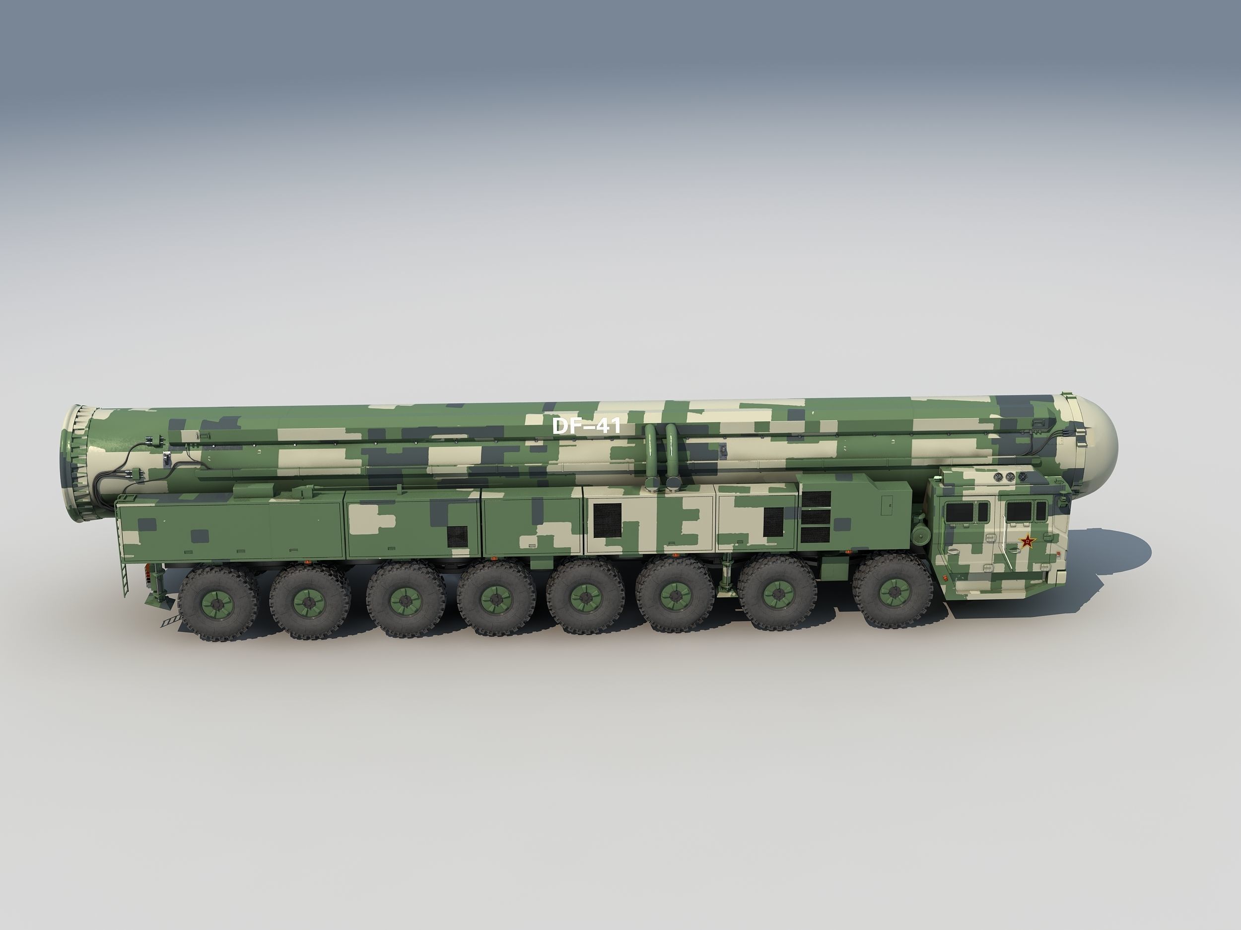 china  DH41 ballistic missile   CSS-X-10 ballistic missile 3D model_2