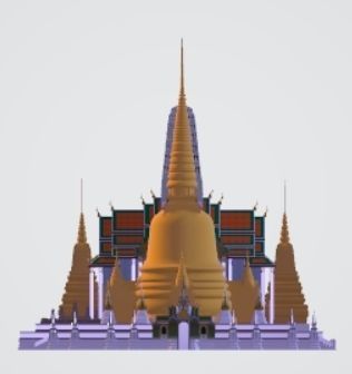 3D Model of Temple of the Emerald Buddha 3D model_7