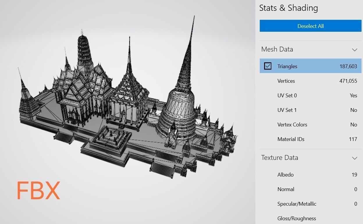3D Model of Temple of the Emerald Buddha 3D model_10