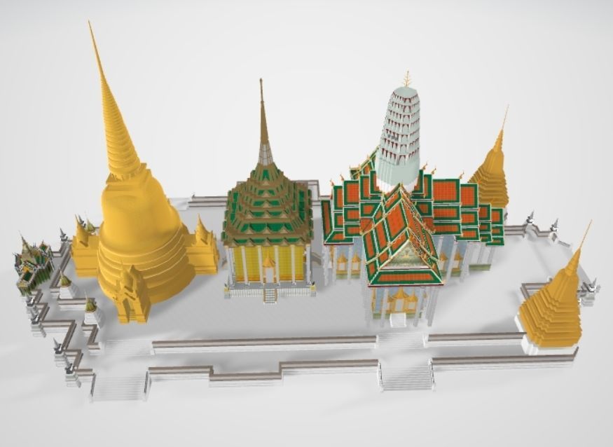3D Model of Temple of the Emerald Buddha 3D model_1