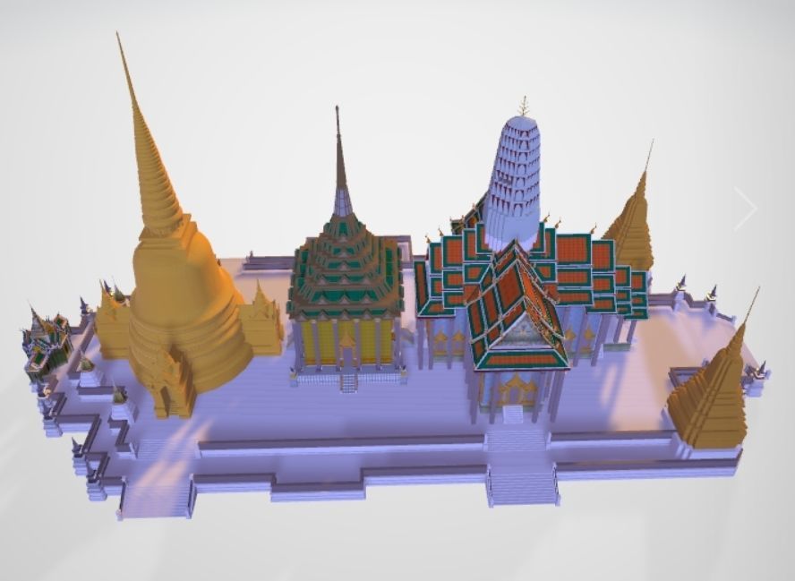 3D Model of Temple of the Emerald Buddha 3D model_2