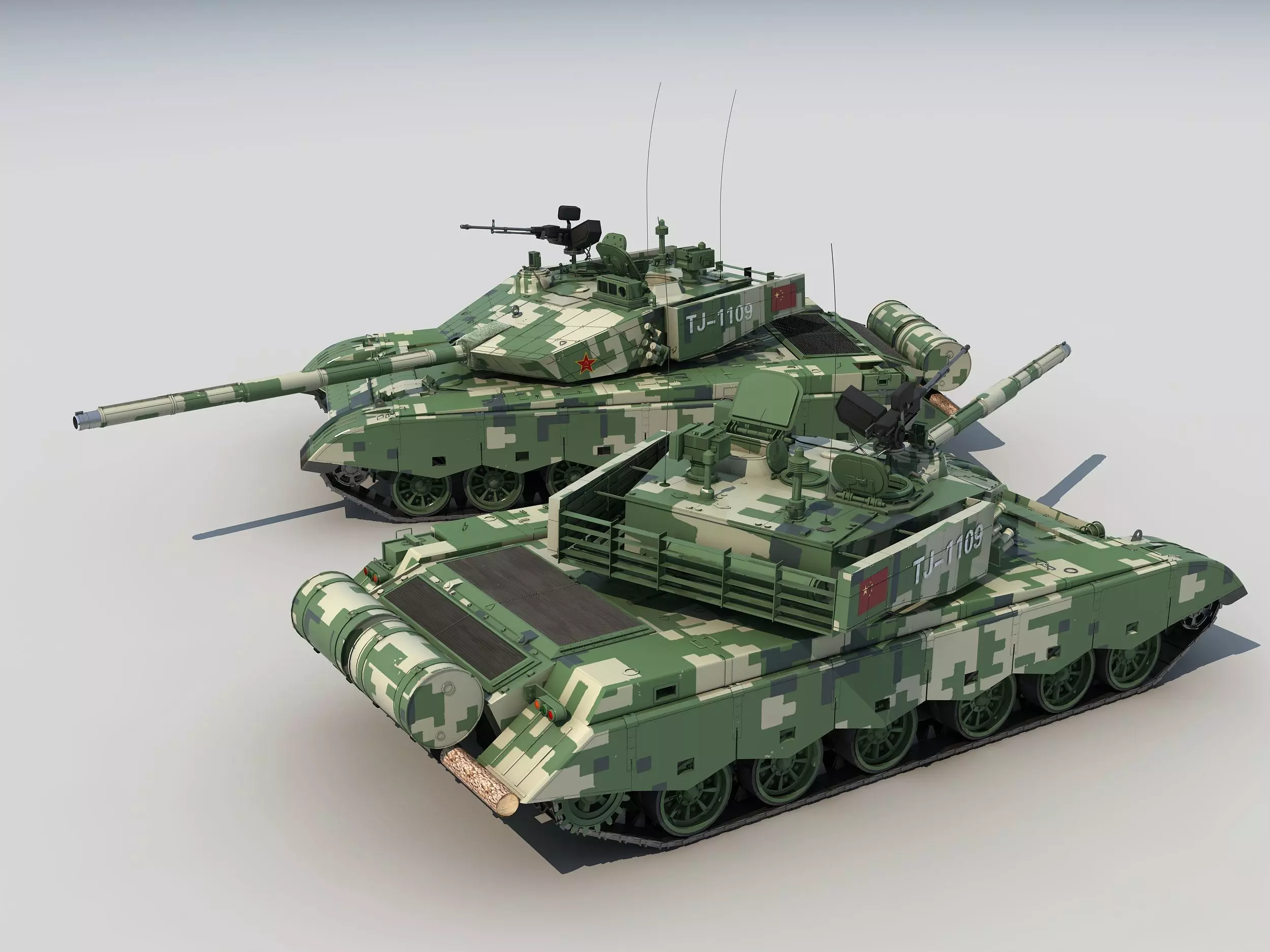 china ZTZ-99 ZTZ-99A main battle tanks 3D model