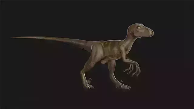 Velociraptor with animation