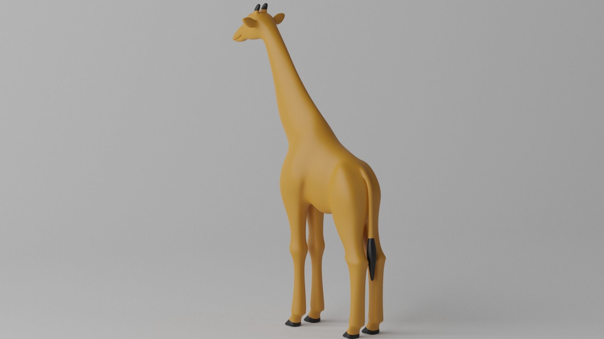 Cartoon Cute Giraffe 3D model_19