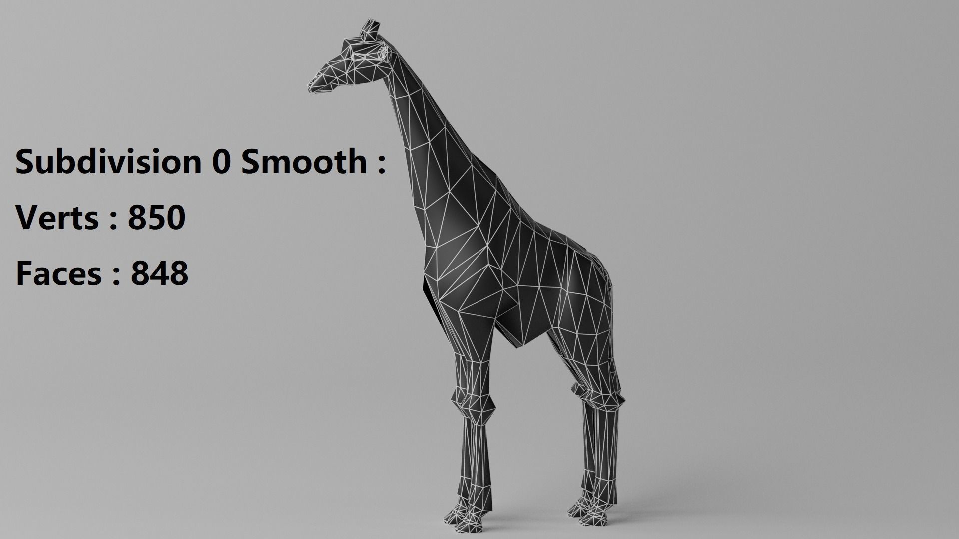 Cartoon Cute Giraffe 3D model_14