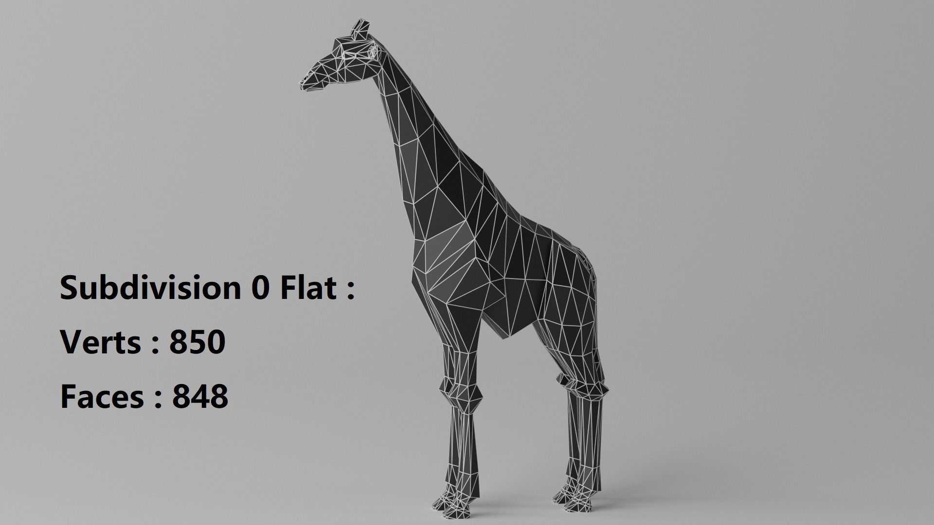 Cartoon Cute Giraffe 3D model_15