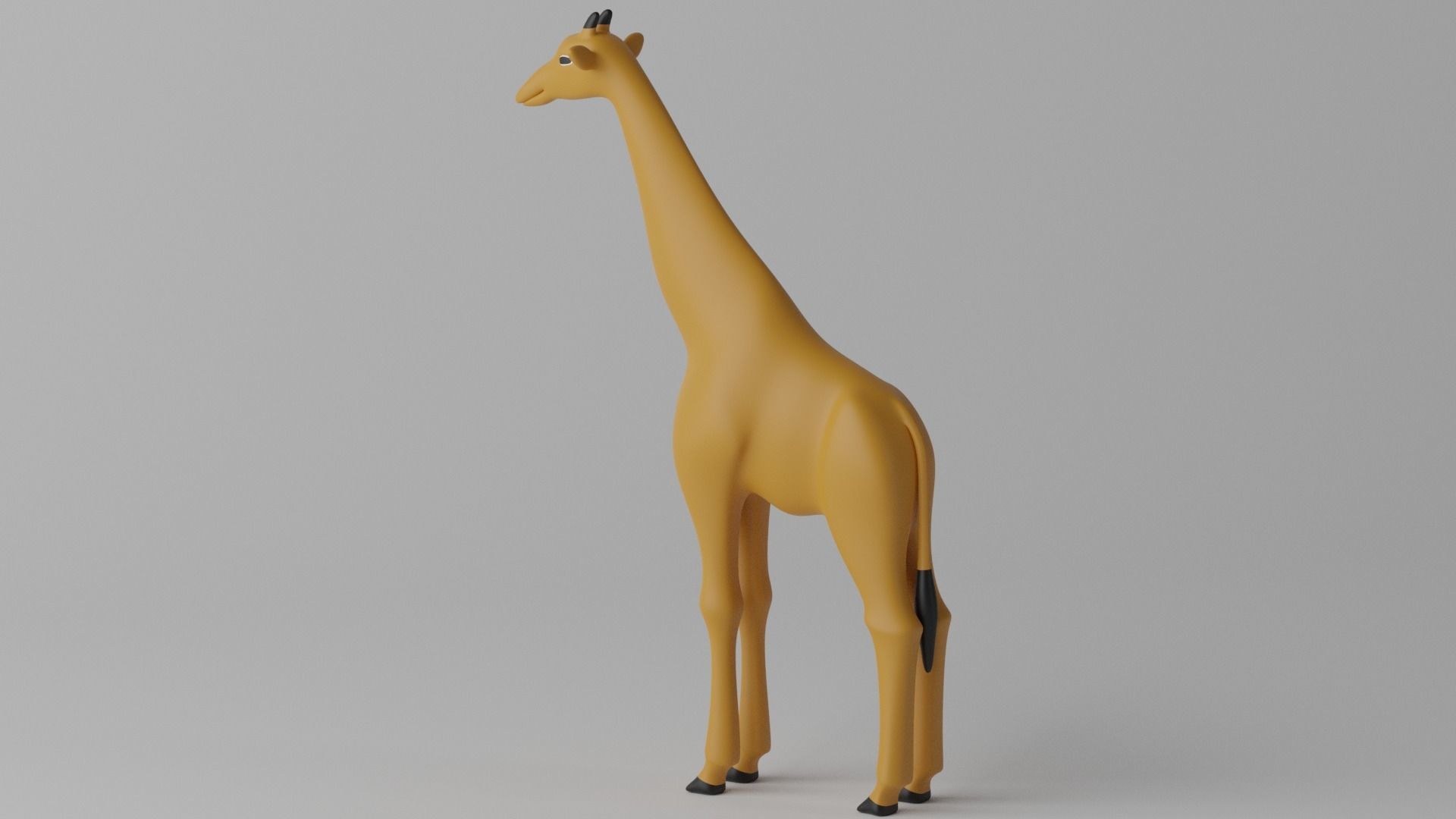 Cartoon Cute Giraffe 3D model_16