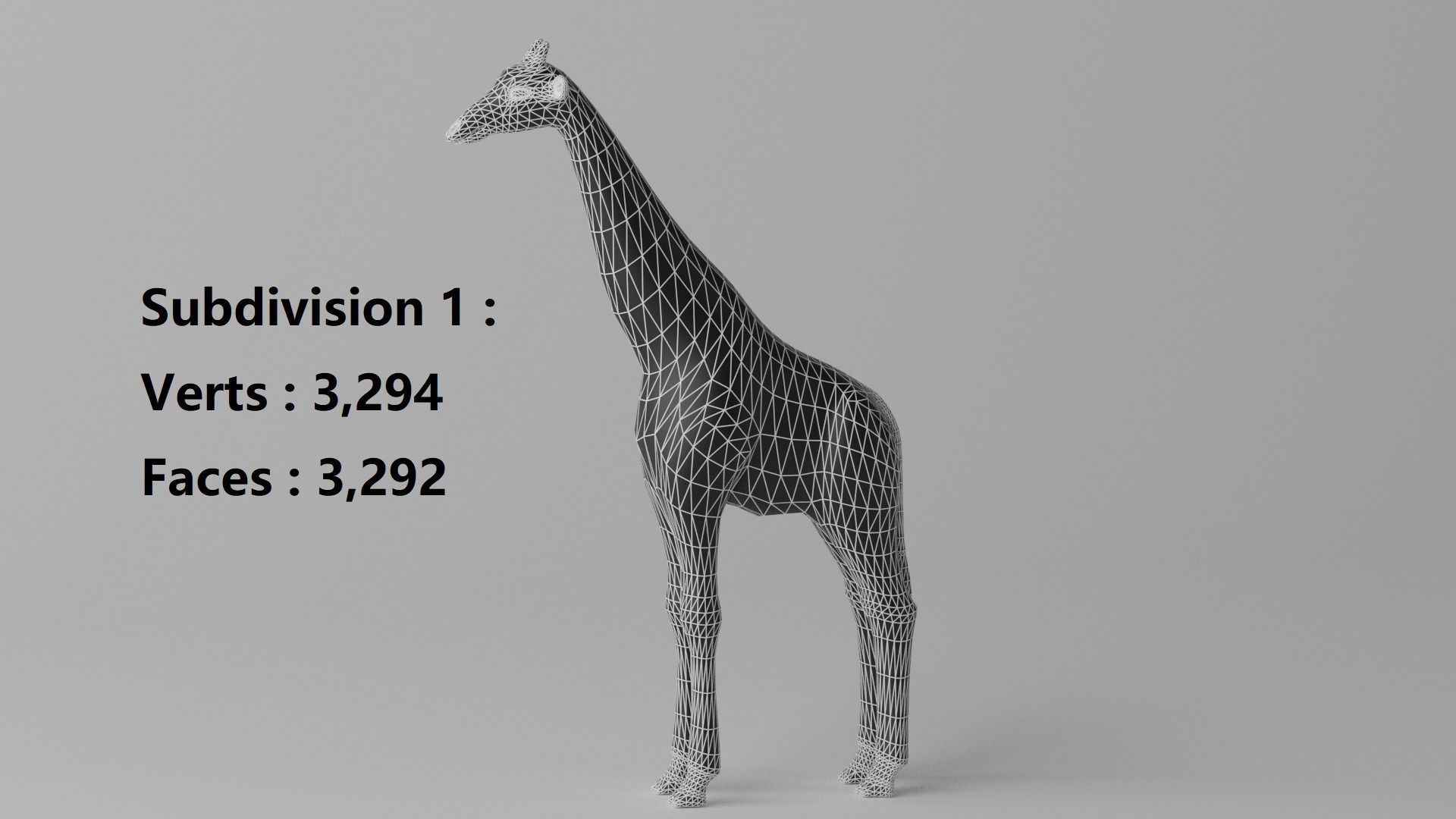 Cartoon Cute Giraffe 3D model_13