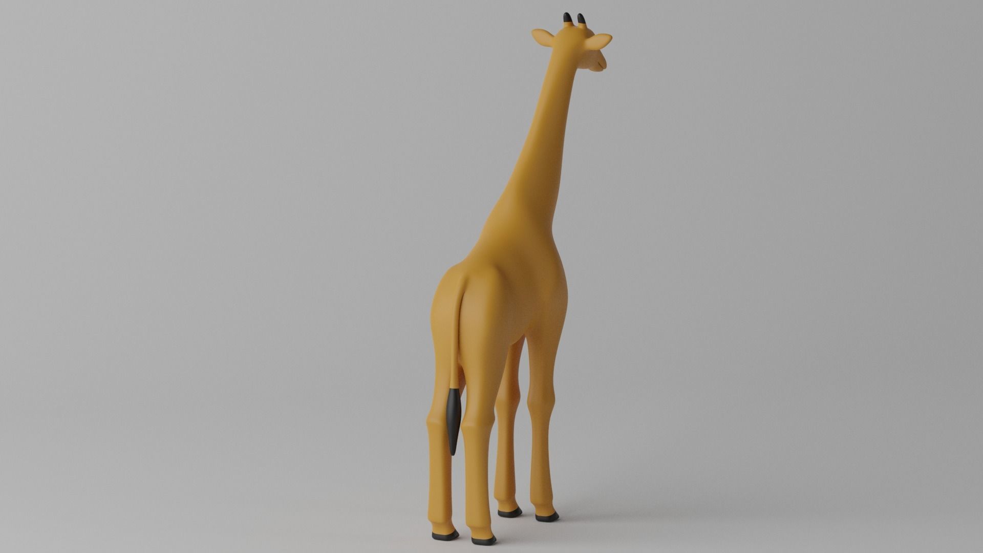 Cartoon Cute Giraffe 3D model_17