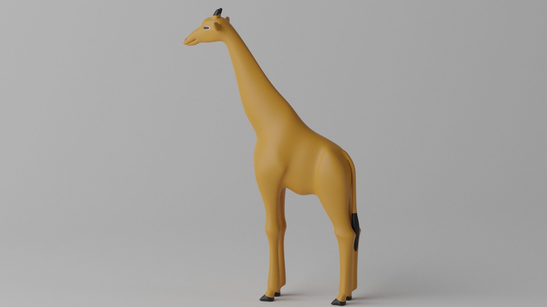 Cartoon Cute Giraffe 3D model_5