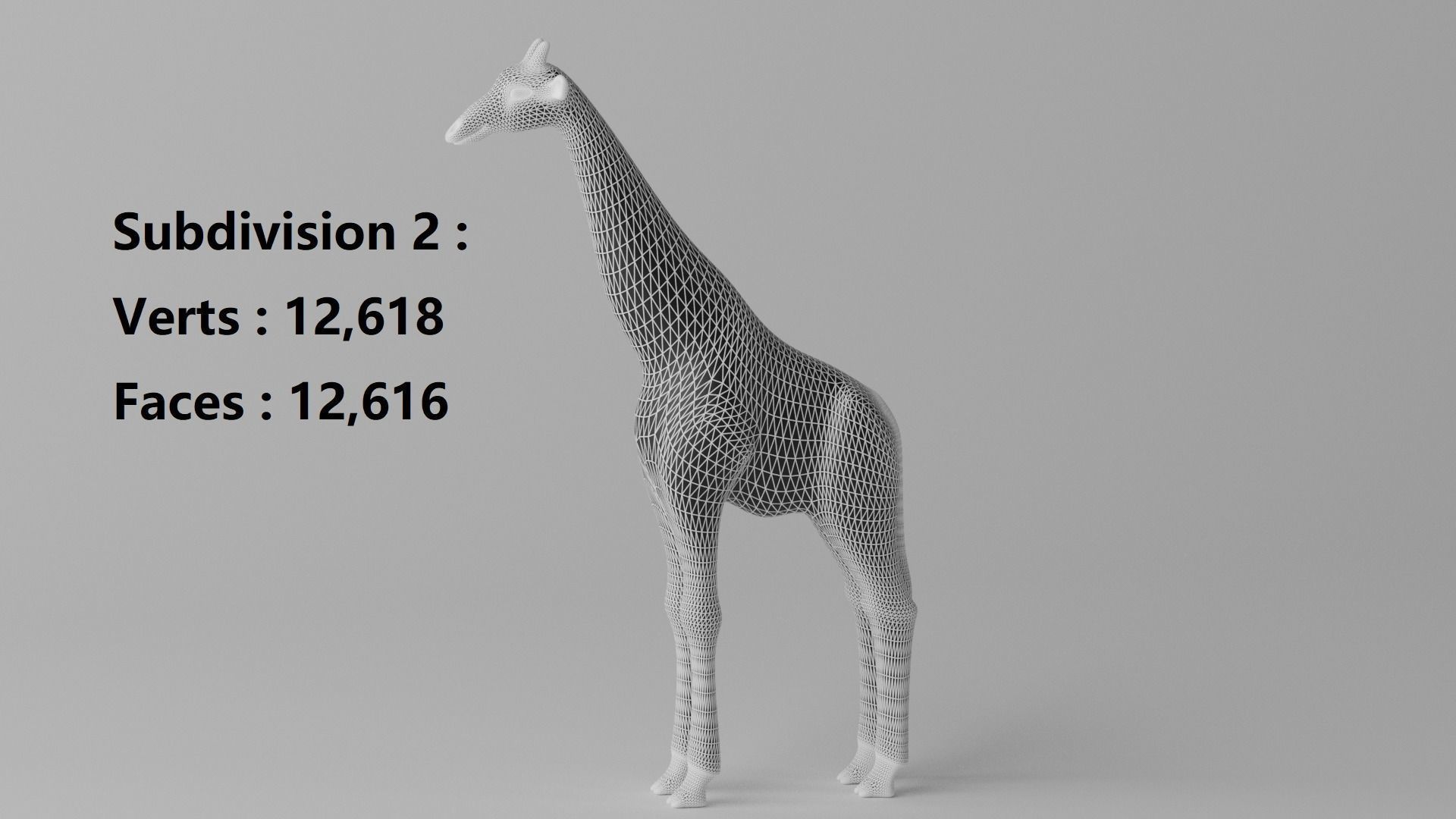 Cartoon Cute Giraffe 3D model_12