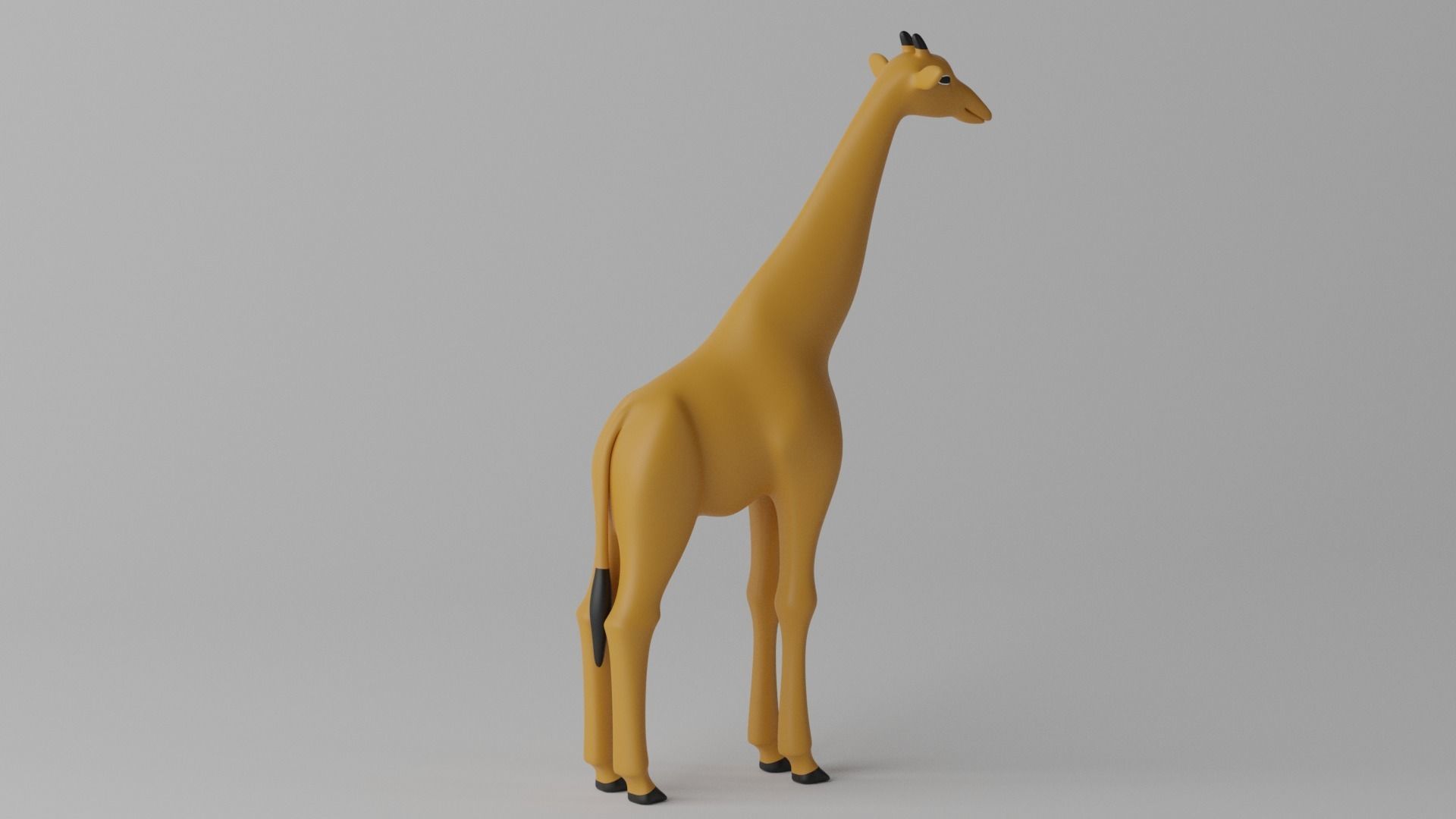 Cartoon Cute Giraffe 3D model_18