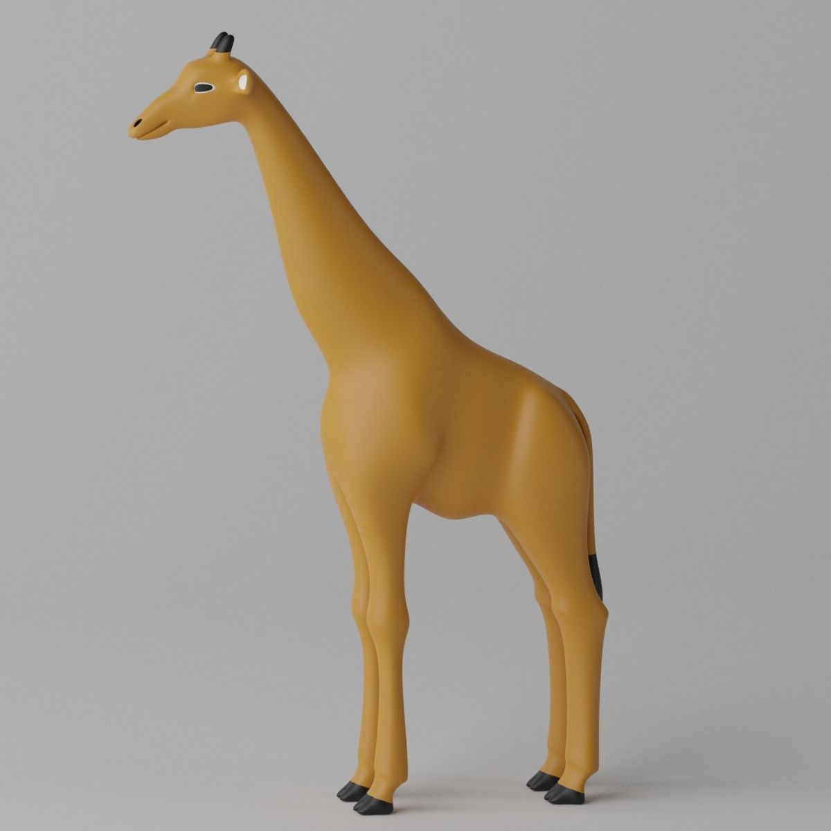 Cartoon Cute Giraffe 3D model_24