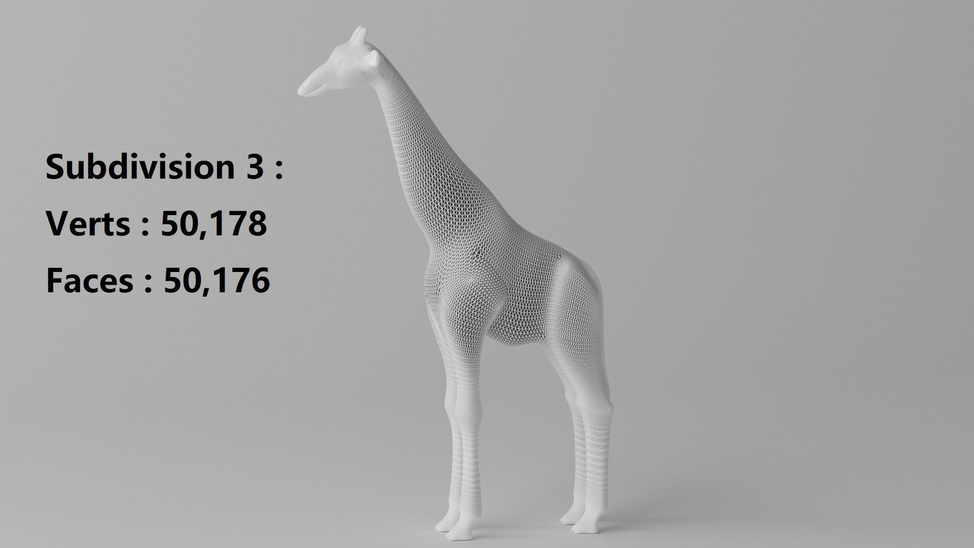 Cartoon Cute Giraffe 3D model_11