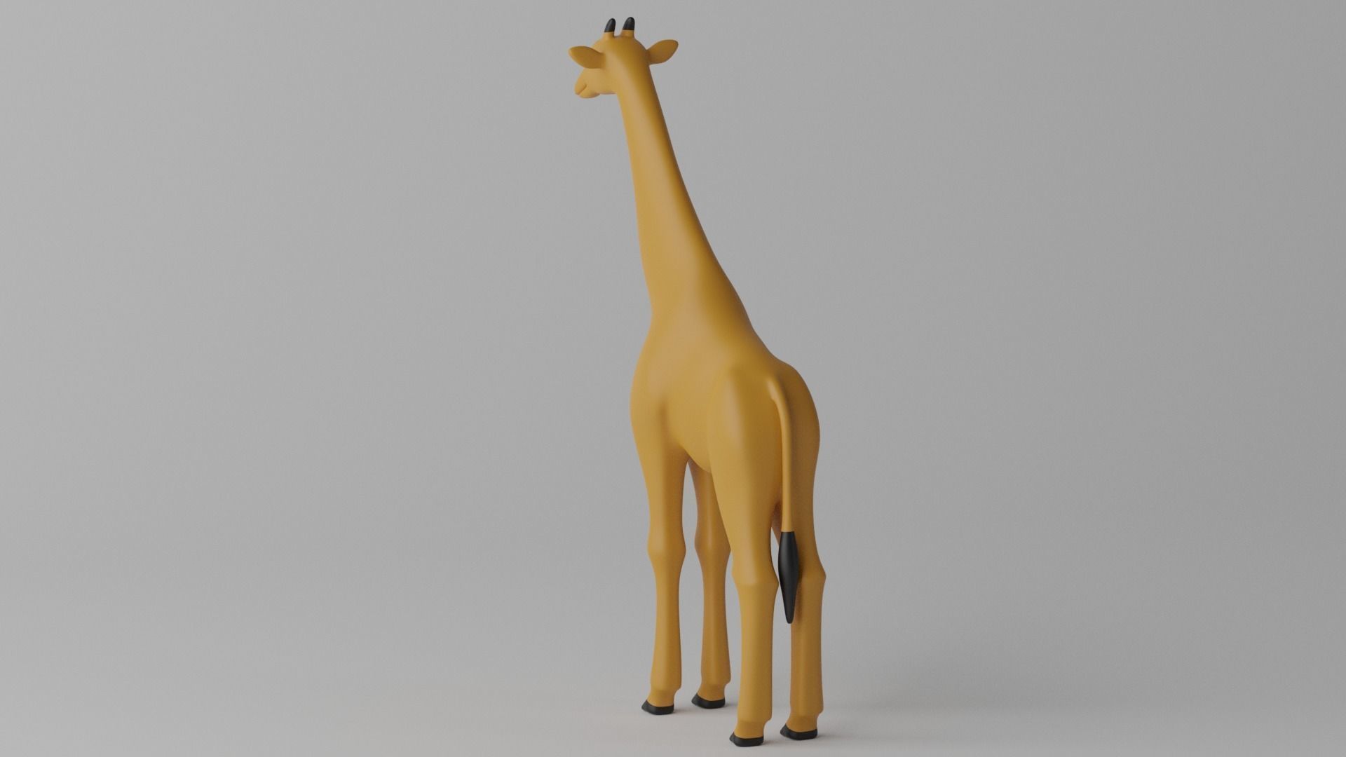 Cartoon Cute Giraffe 3D model_21