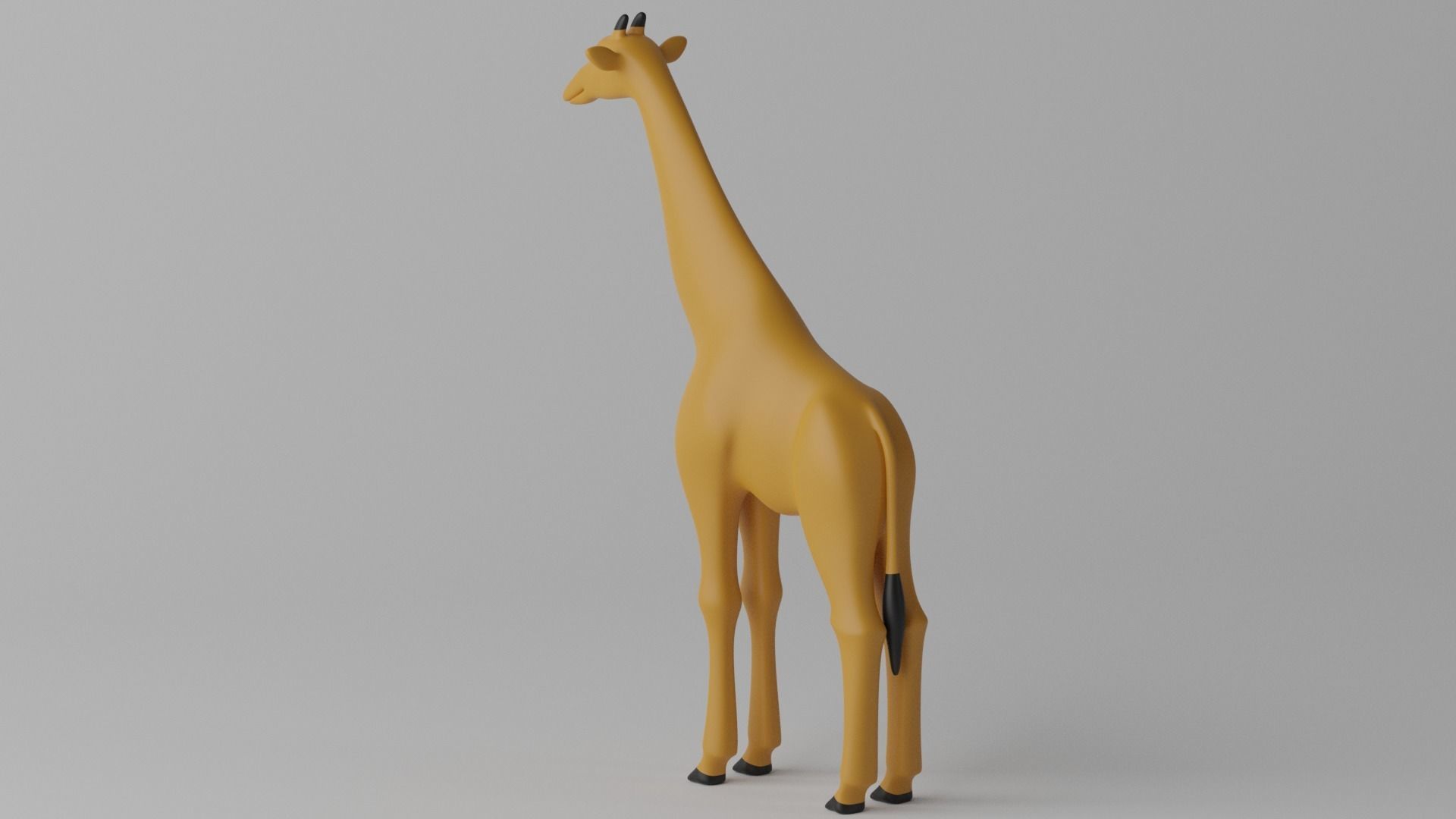 Cartoon Cute Giraffe 3D model_20