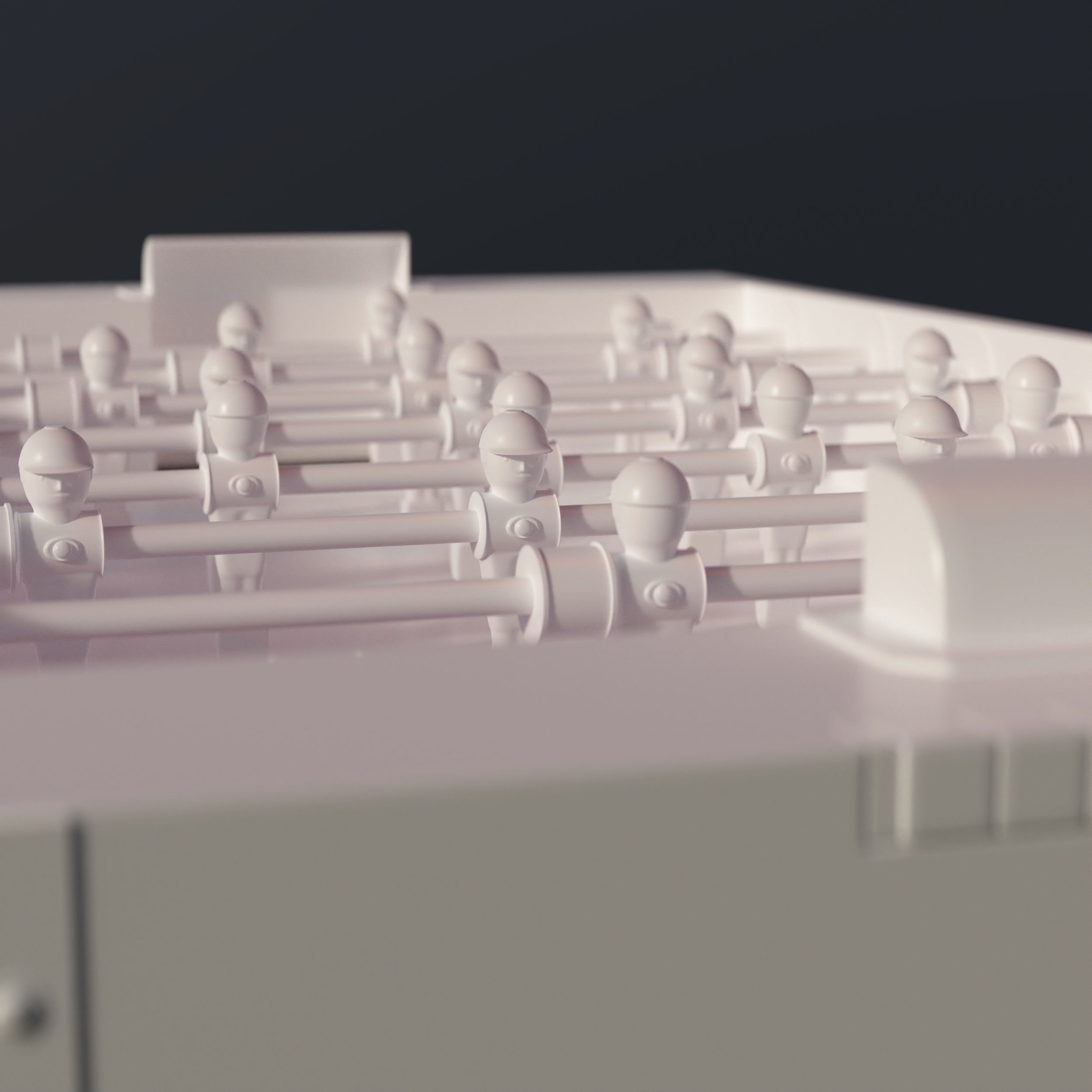 LEONHART soccer table Real Madrid vs FC barcelona Low-poly 3D model_9