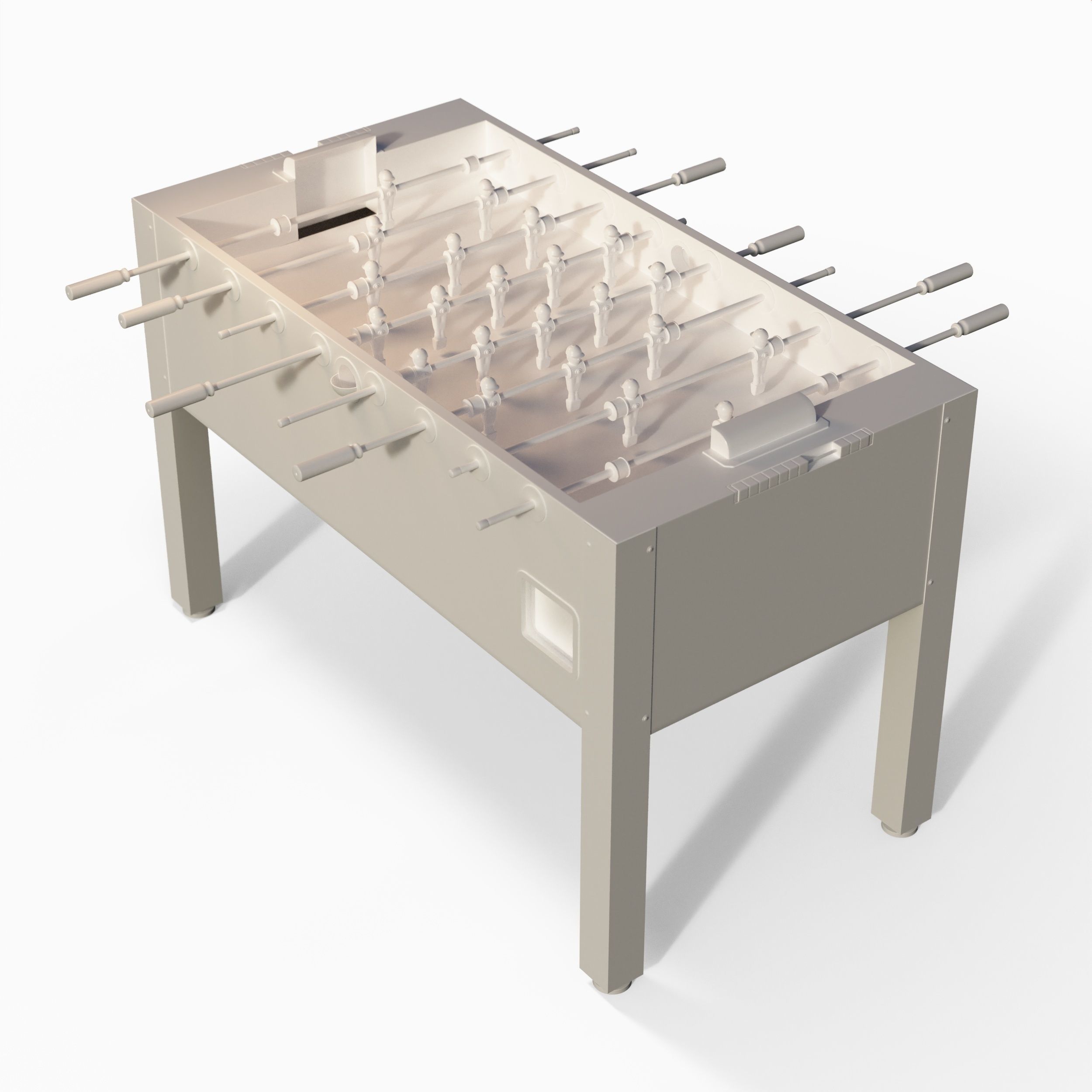 LEONHART soccer table Real Madrid vs FC barcelona Low-poly 3D model_11