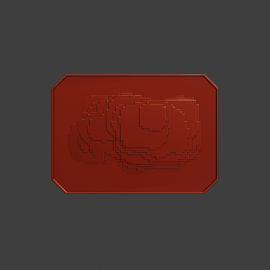 Painting Squares Colorful 3D model_6