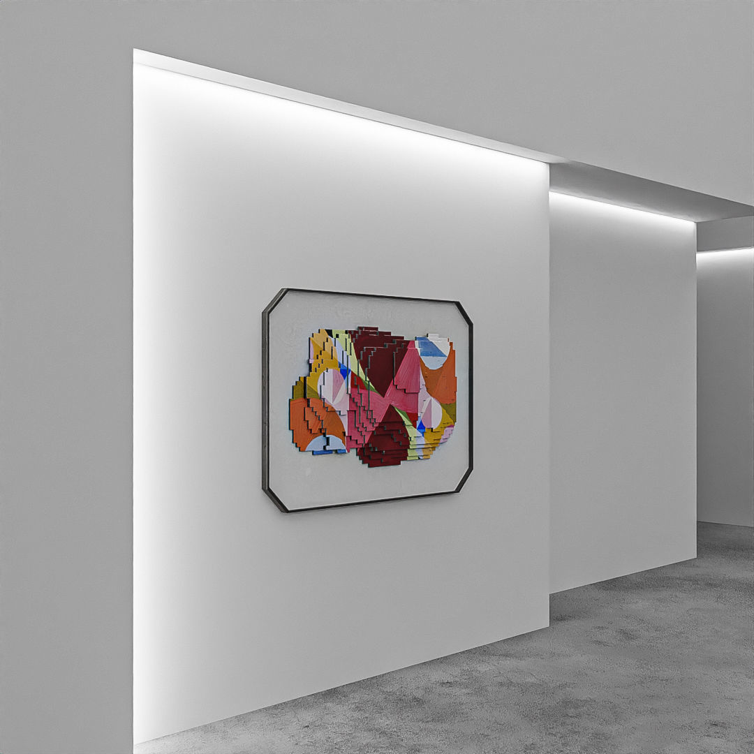 Painting Squares Colorful 3D model_1