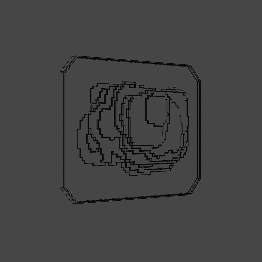 Painting Squares Colorful 3D model_9