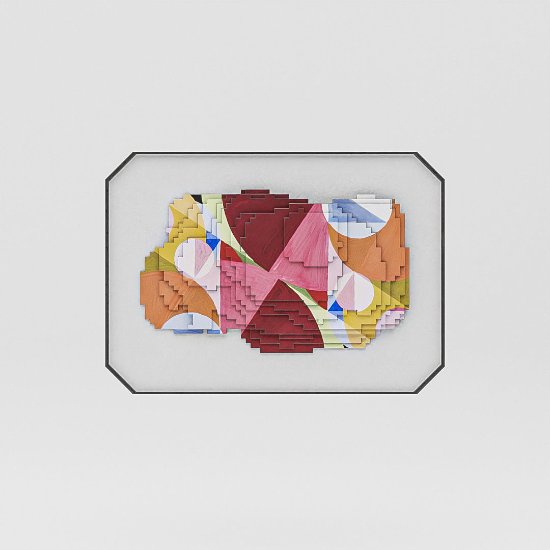 Painting Squares Colorful 3D model_3