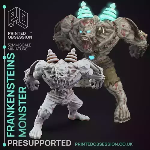 Frankenstein - 3D Printable TTRPG - PRESUPPORTED - 32mm Scale